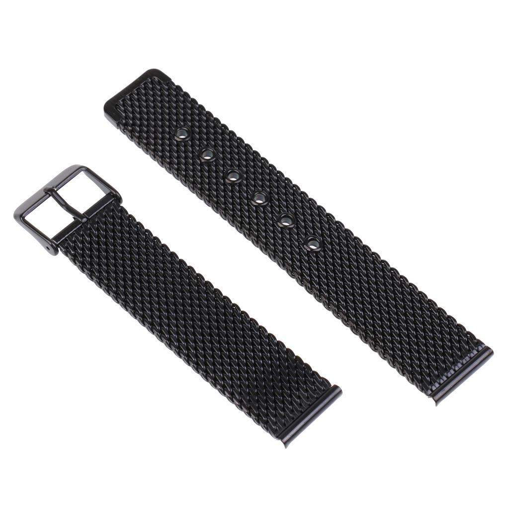 Men Women Stainless Steel  Watch Band Link Bracelet Wrist Strap 20mm