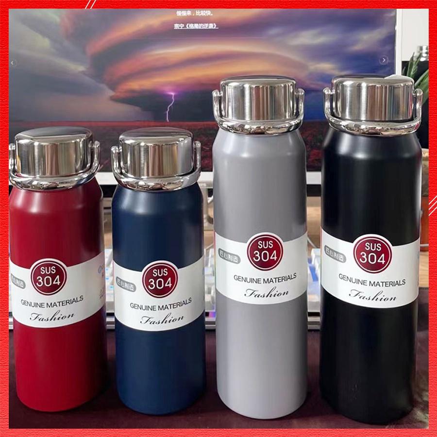 Bình Giữ Nhiệt Inox Cao Cấp Giá Rẻ SUS 304 Bình Đựng Nước Nóng Lạnh Chất Liệu Inox Bền Bỉ Dung Tích Lớn 800 ML - 1500 ML