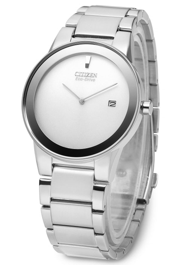 Đồng Hồ Nam Citizen Dây Kim Loại Máy Eco-Drive AU1060-51A - Mặt Trắng