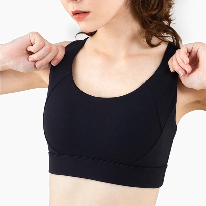 Wyplosz Nude Chặt Tập Thể Dục Thể Thao Áo Chạy Thể Thao Hàng Đầu Gợi Cảm Áo Ngực Thể Thao Nữ 6 Dây Chéo Thun Crop đầu Đẩy Lên Áo