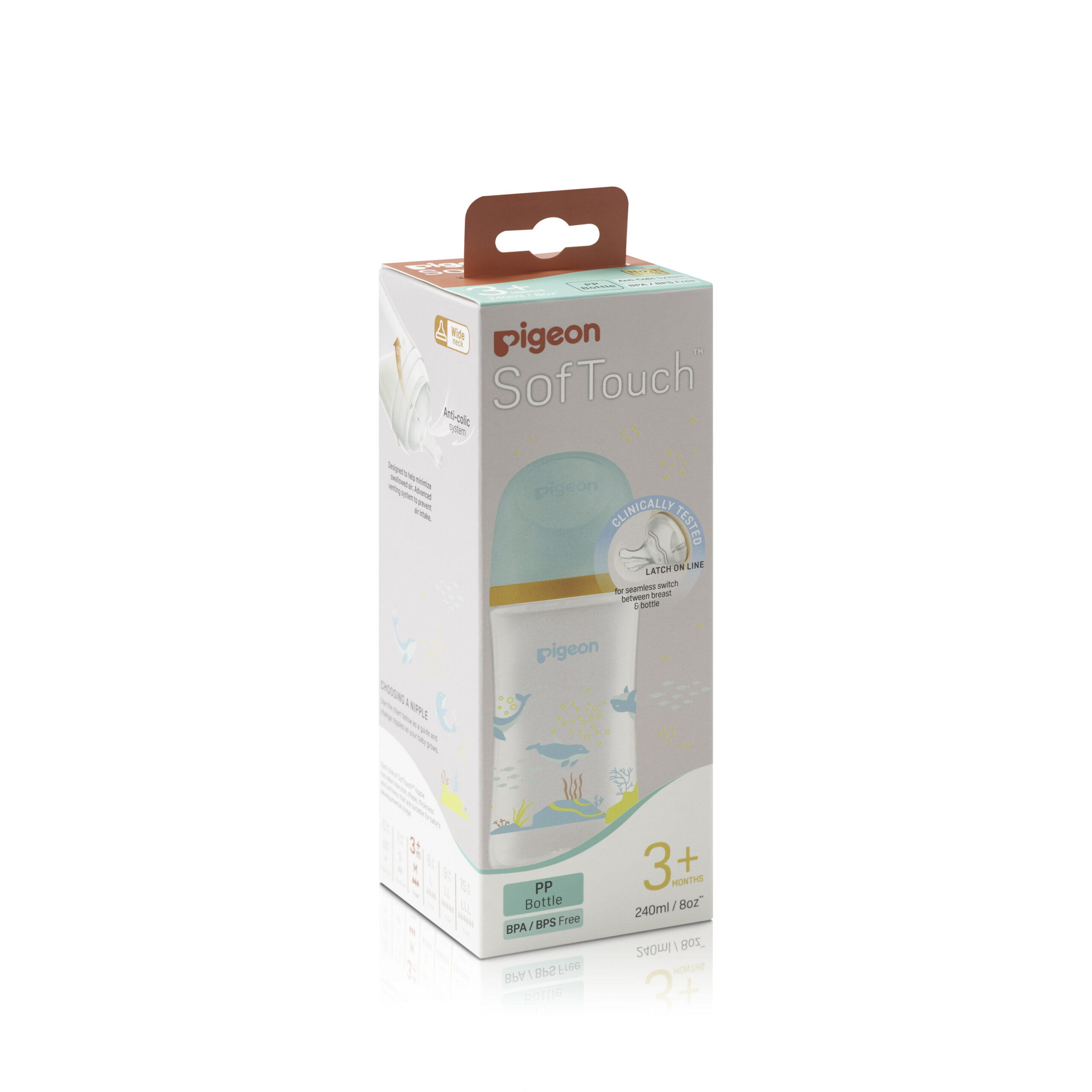 Bình sữa Pigeon PP Plus thế hệ III Hình Thú