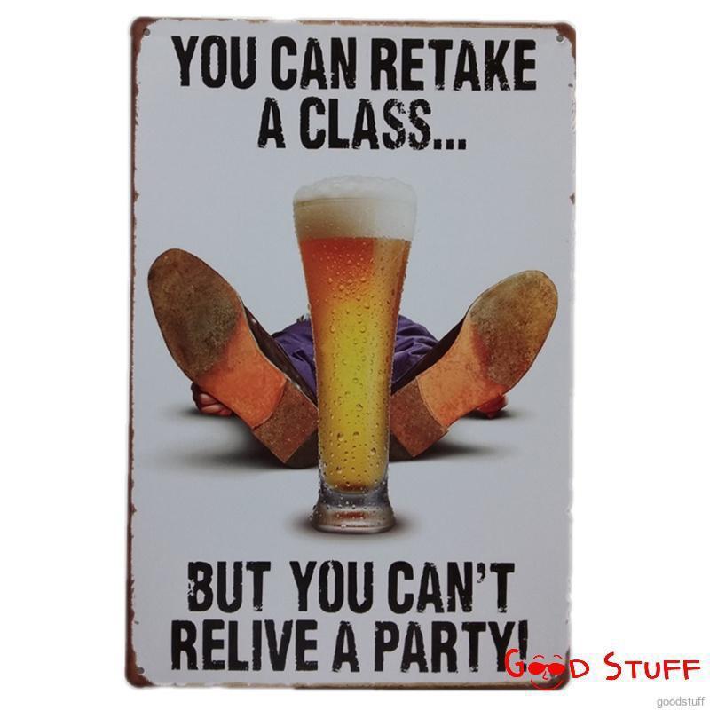 Poster bằng sắt theo phong cách retro dùng để treo trang trí nội thất