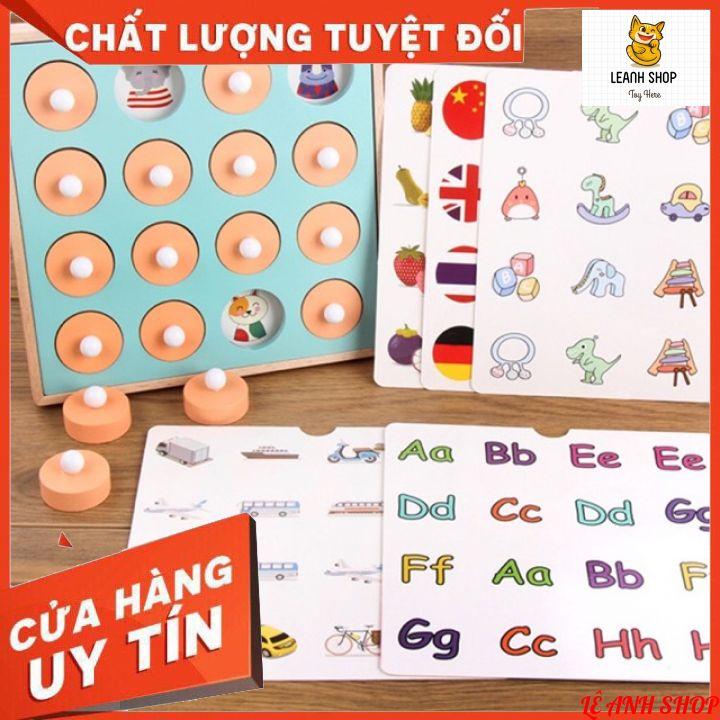 Đồ Chơi Lật Hình Luyện Trí Nhớ Bằng Gỗ Giúp Bé Rèn Luyện Ghi Nhớ Hình Ảnh 12 Chủ Đề Cho Bé Học