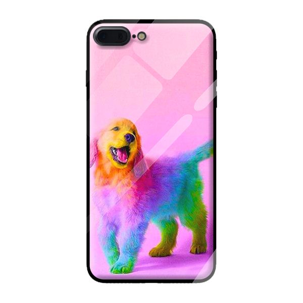 Ốp lưng kính cường lực cho iPhone 8 Plus Chó 1 - Hàng chính hãng