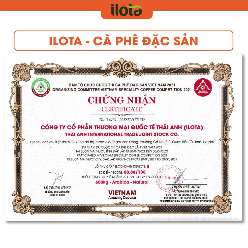 Cà Phê ILOTA 5 NÂU rang xay nguyên chất cafe ngon pha phin Coffee Nâu Sữa Đá gói 250gr