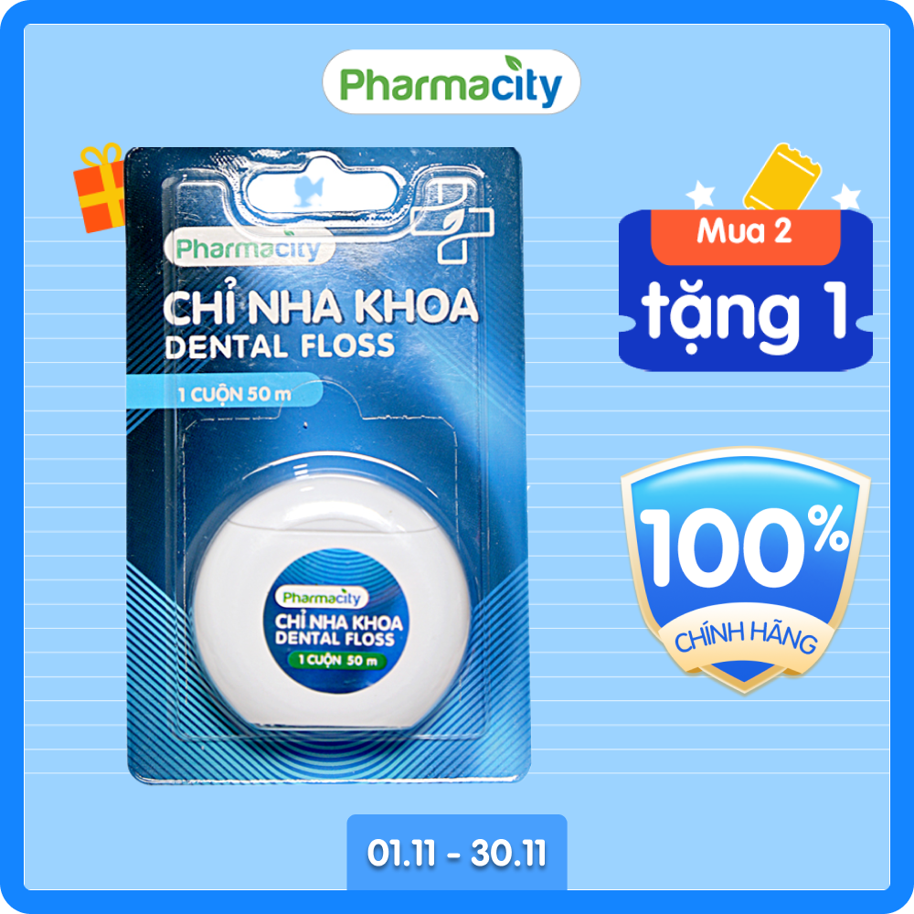 Chỉ nha khoa Pharmacity Dental Floss (Cuộn 50m)