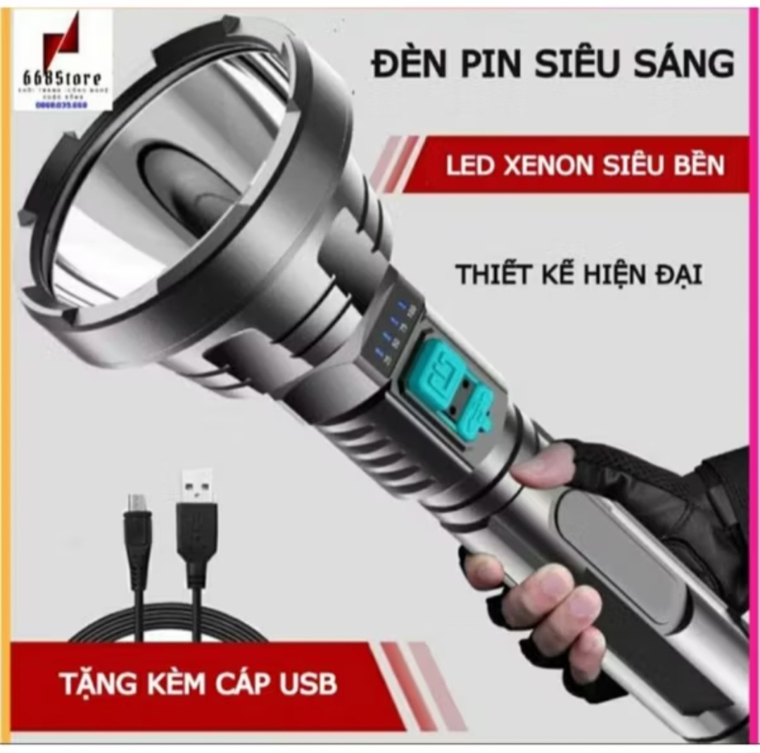 ĐÈN PIN LED SIÊU SÁNG 3 CHẾ ĐỘ SÁNG PIN KHỦNG THUẬN TIỆN CHO MỌI GIA ĐÌNH