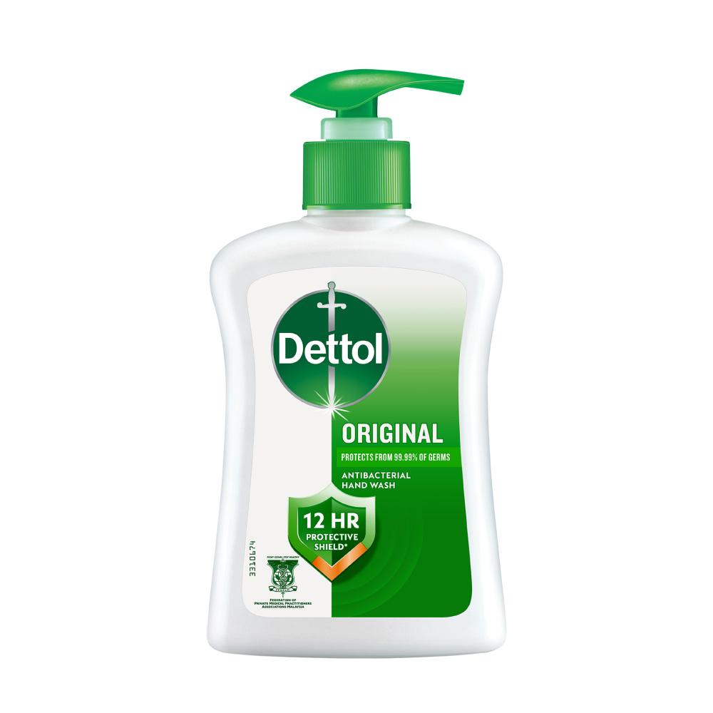 Nước rửa tay Dettol kháng khuẩn hương tinh dầu thông - Chai 250g