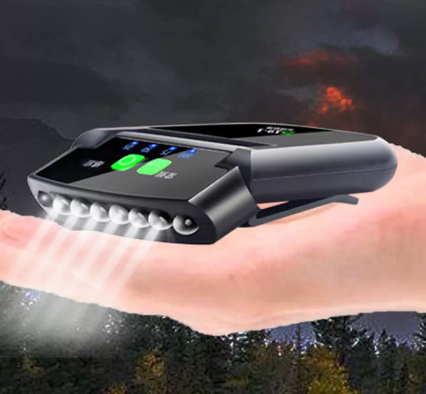 1 ĐÈN LED KẸP MŨ ĐỘI ĐẦU DÃ NGOẠI CÂU CÁ LEO NÚI CỰC SÁNG VÀ ĐẸP SẠC USB THÔNG MINH MẪU MỚI HÀNG CHẤT LƯỢNG