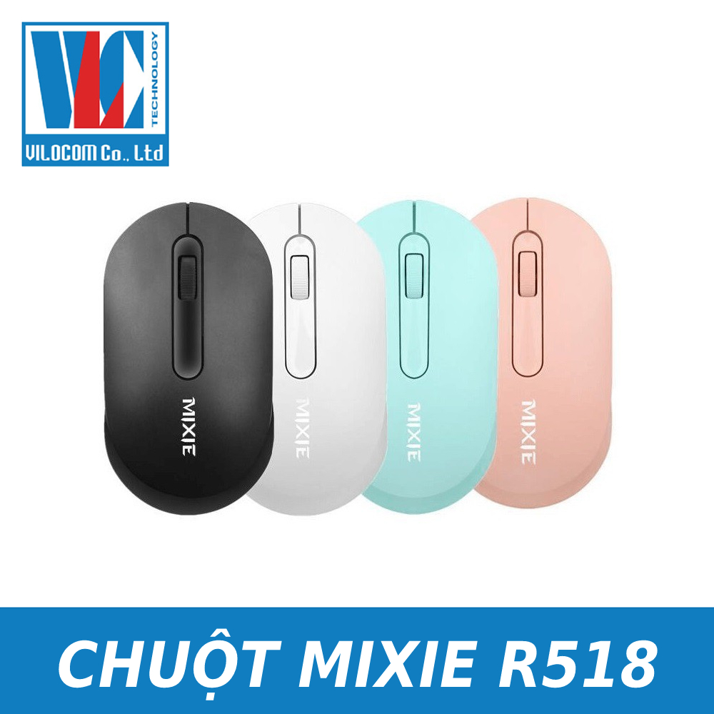 Chuột máy tính không dây MIXIE R518 GIAO MÀU NGẪU NHIÊN - HÀNG CHÍNH HÃNG