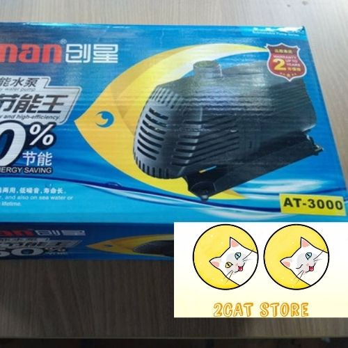 Bơm Công Suất Mạnh - Máy Bơm Nước Bể Cá/ Ao Cá/ Hồ Cá Atman AT-3000  siêu bền