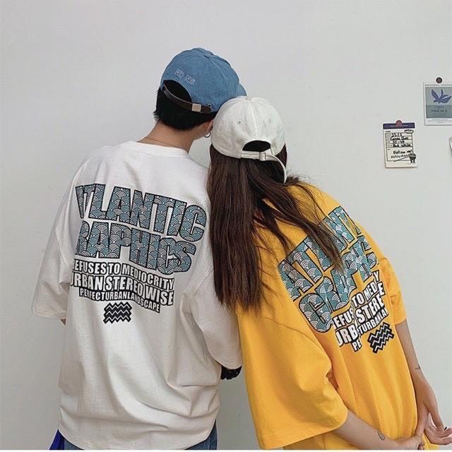 ÁO THUN ÁO PHÔNG TAY LỠ UNISEX NAM NỮ ATHLANTIC THE 1992