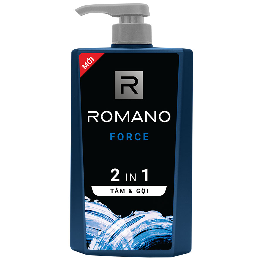Dầu Tắm Gội 2 Trong 1 Dành Cho Nam Romano Force