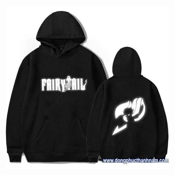 áo fairy tail, áo hoodie fairytail phả quang Natsu