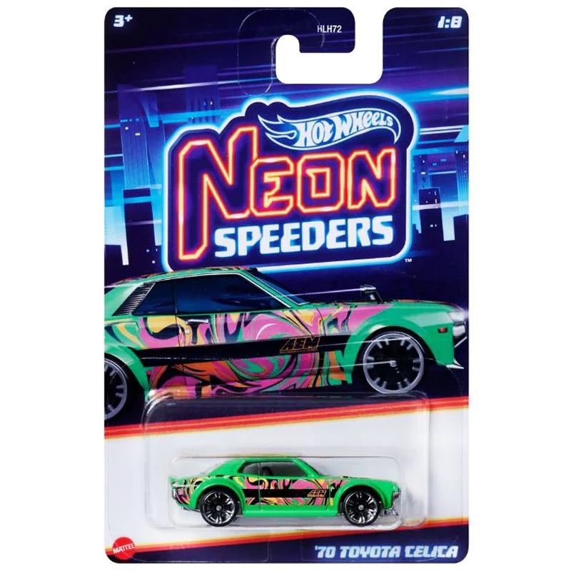 Đồ Chơi Mô Hình Siêu Xe - Hot Wheels Neon Speeders HRW67/HLH72 - '70 Toyota Celica