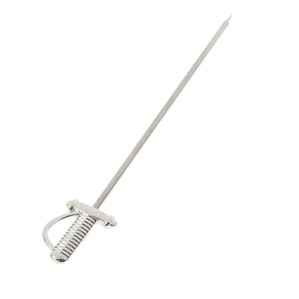 1Pc Stainless Steel Cocktail Pick Fruit Stick Martini Picks Home Bar Tools