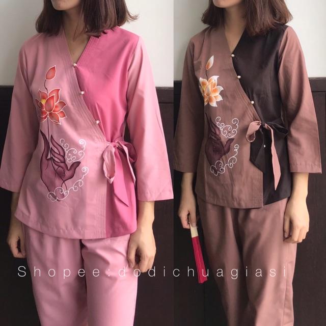Đồ Đi Chùa # Bà Lai Phối Nơ # Quần Áo Nữ # Đồ Bộ Nữ