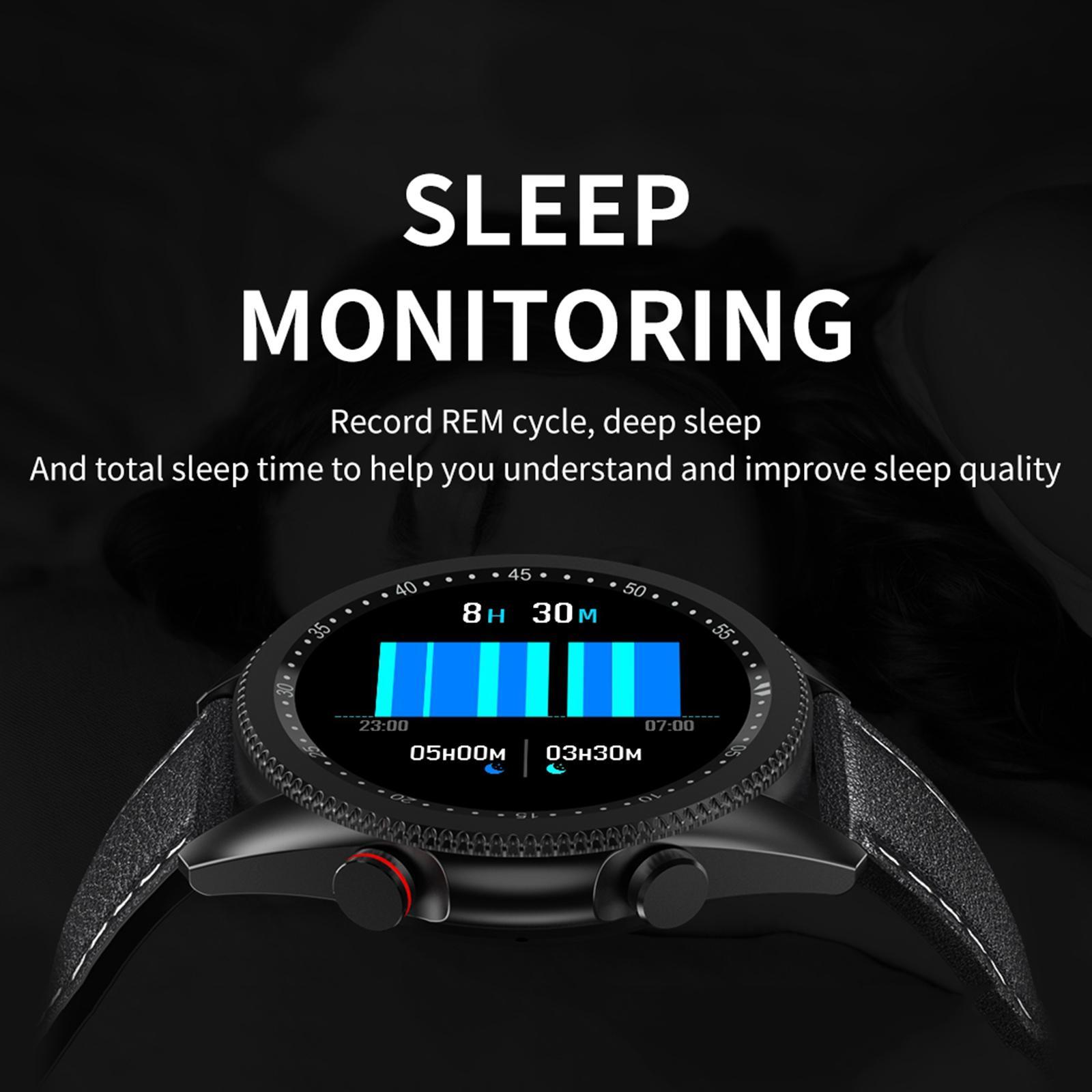 M98 Fashion Sports Men Smart Watch Waterproof Bluetooth Black 01