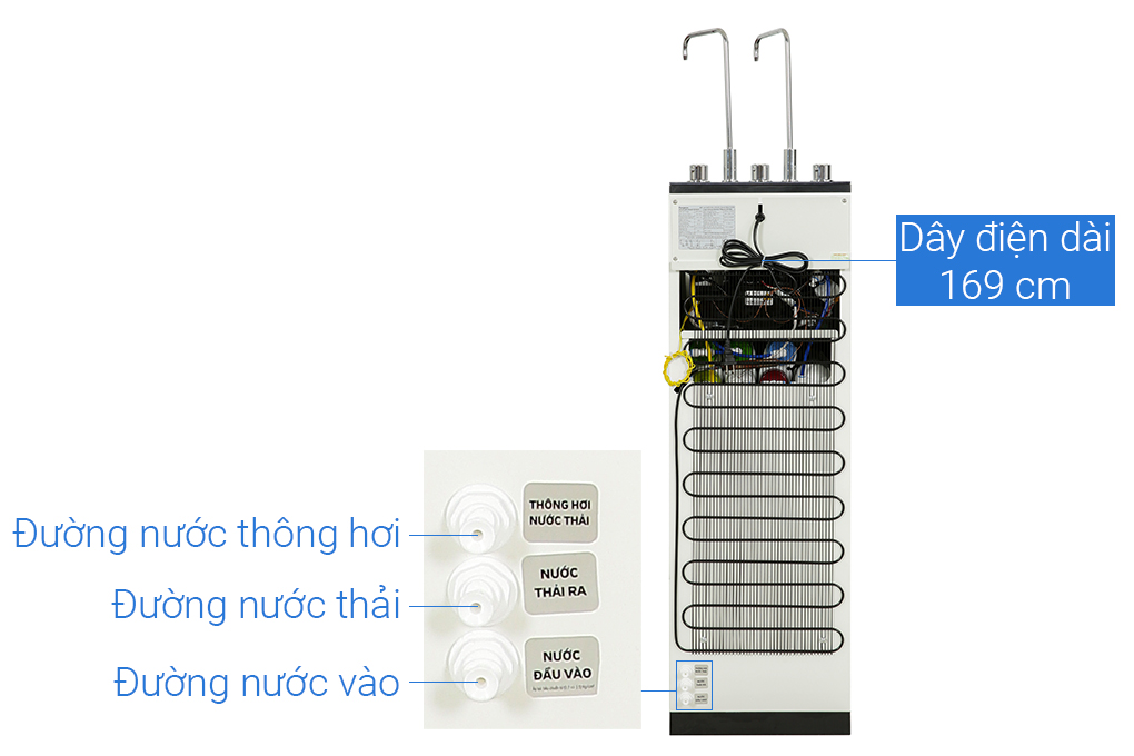 Máy lọc nước RO nóng nguội lạnh 10 lõi Kangaroo KG10A18 - HÀNG CHÍNH HÃNG - GIAO TOÀN QUỐC