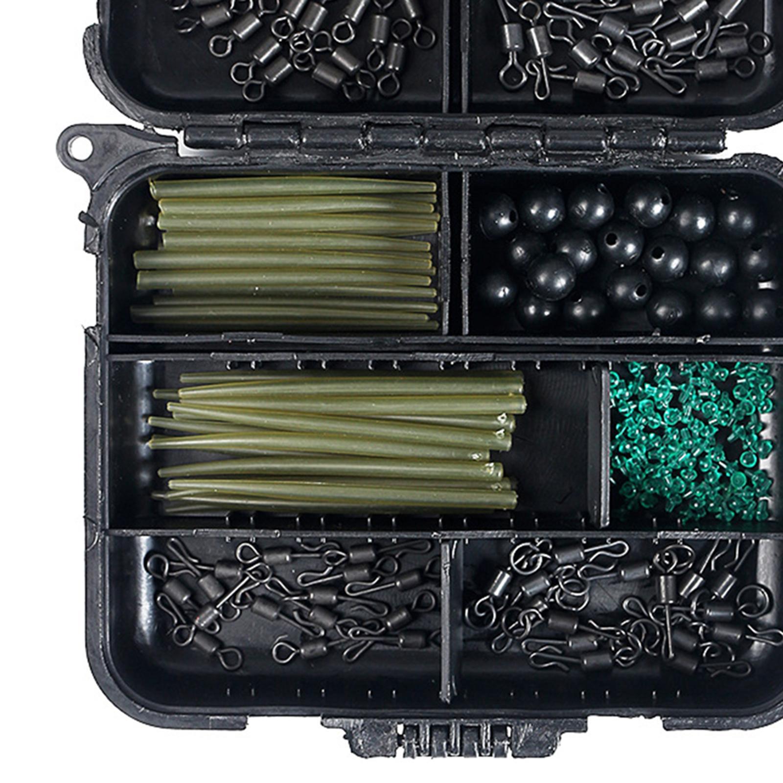 300x Carp Fishing Tackles Rolling Swivels Snaps Stop Beads Coast Fishing