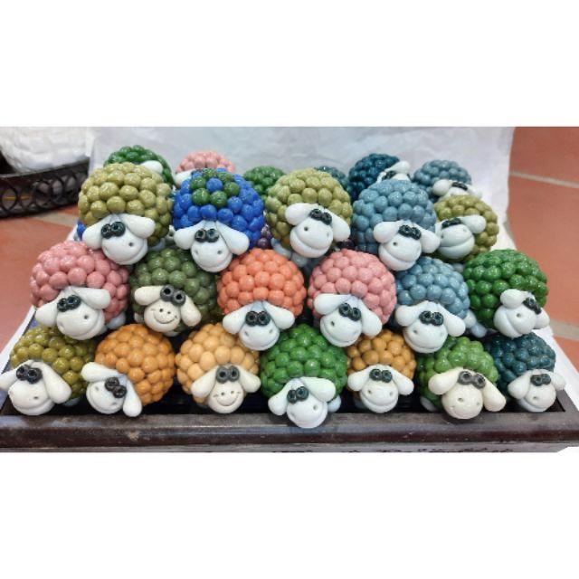Con cừu bằng sứ làm tay thủ công - 100% handmade