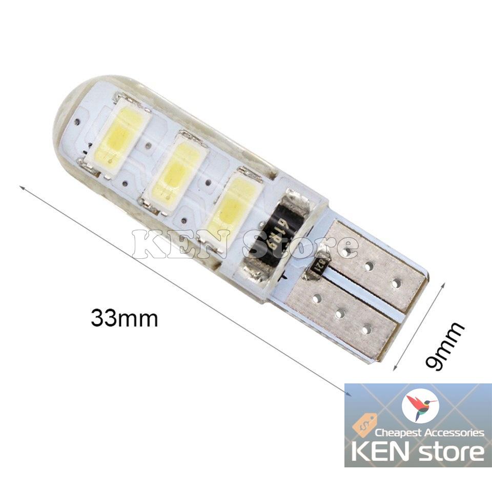 Bóng LED T10 đèn xi nhan, đèn demi 6 chip smd 5730