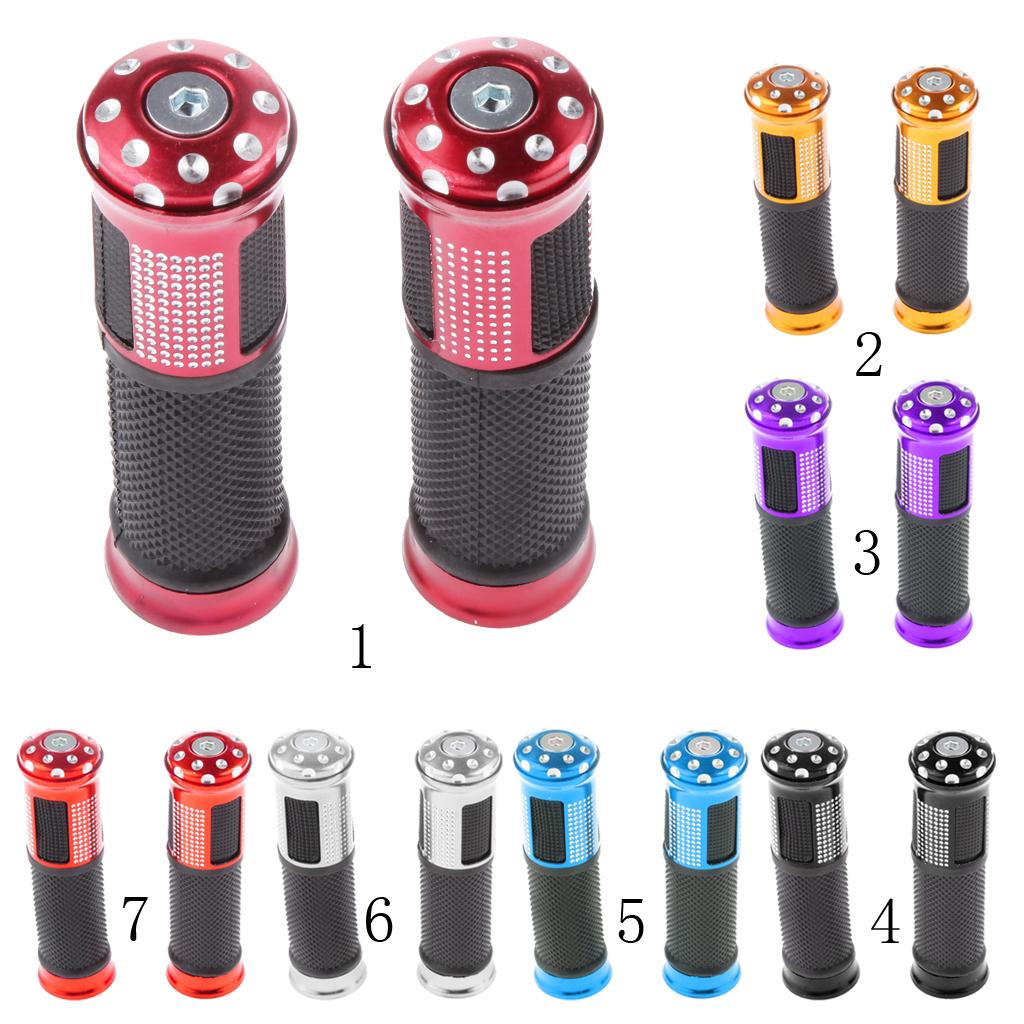 2x Custom CNC Motorcycle 7/8" Handlebars Bar end Hand Grips for