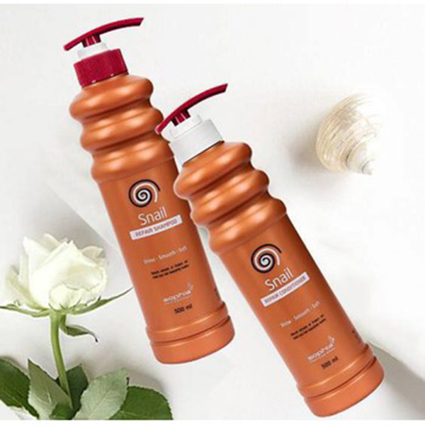 Dầu Gội Siêu Phục Hồi &amp; Lưu Hương Sophia Profesional Snail Repair Shampoo Hàn Quốc 500ml tặng kèm móc khoá