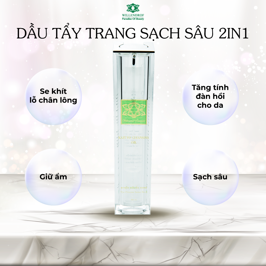 Dầu tẩy trang và làm sạch sâu cho da Willendrof Kazuyo Cleansing Oil 50ml