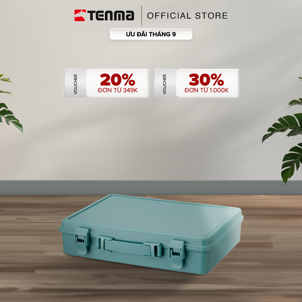 Hộp Nhựa Cỡ Vừa Đa Năng TENMA, Có Khóa Gài Hacotto-GR