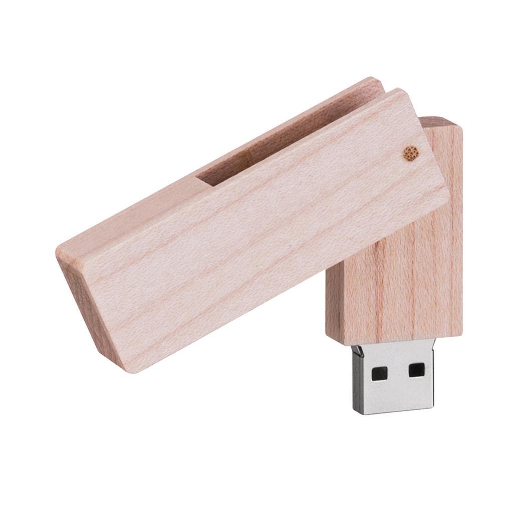 Rotatable Mini USB2.0 Flash Drive Thumb Pen Drives Memory Stick Wooden