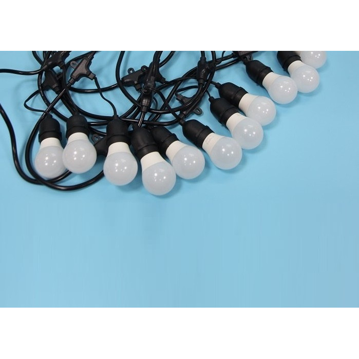 Dây đèn bóng led búp 5 mét 10 bóng 5w, đèn trang trí