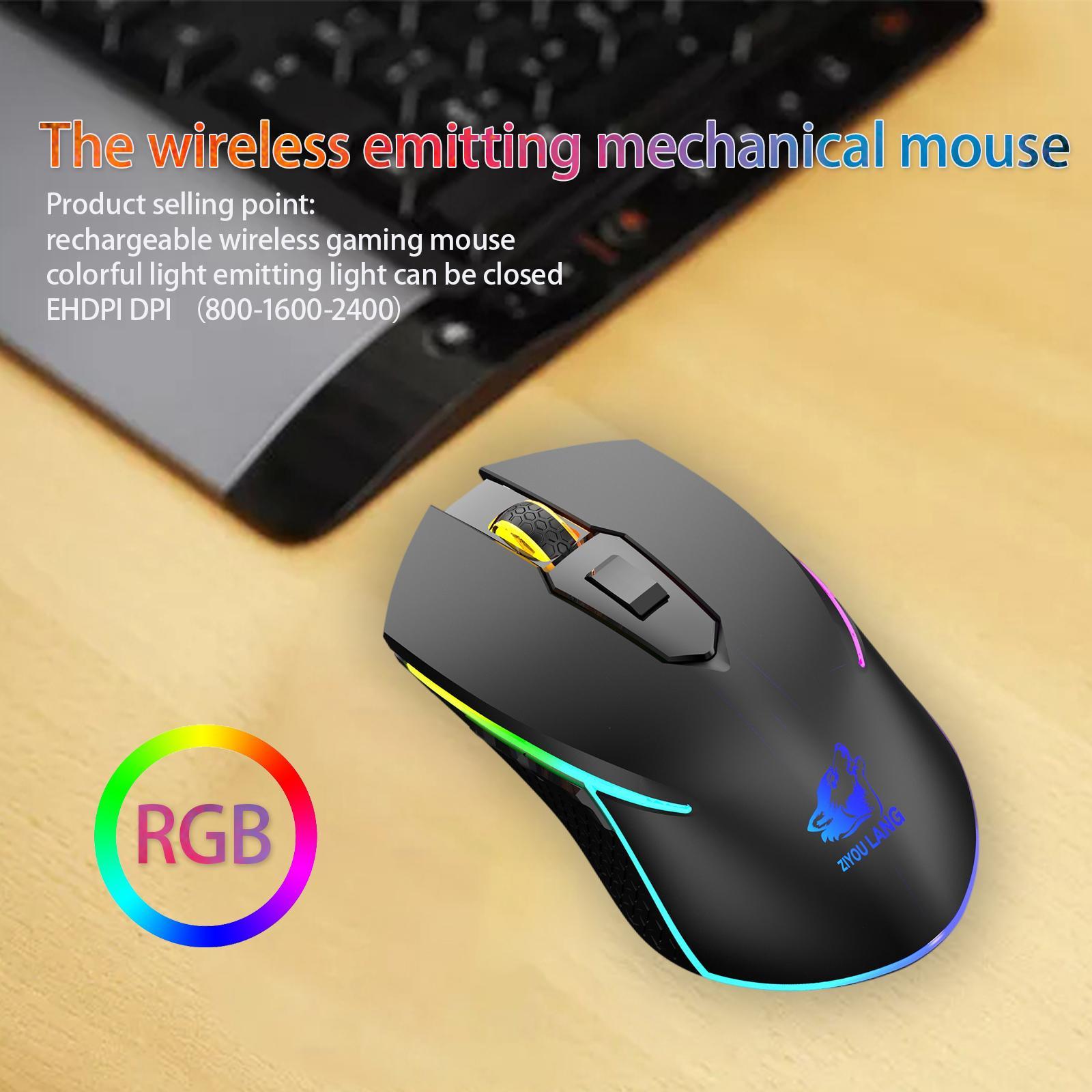 X9 USB Wireless RGB Backlit Gaming Mouse 2400DPI 500mAh