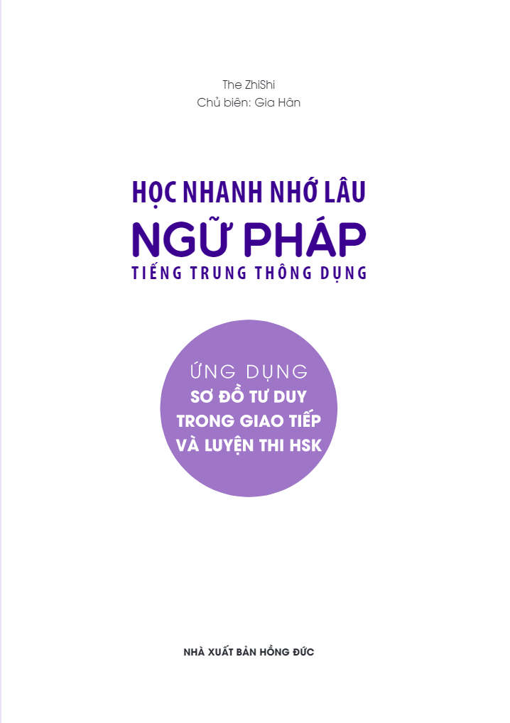 Sách Học Nhanh Nhớ Lâu Ngữ Pháp Tiếng Trung Thông Dụng - Ứng dụng sơ đồ tư duy trong giao tiếp và luyện thi HSK.