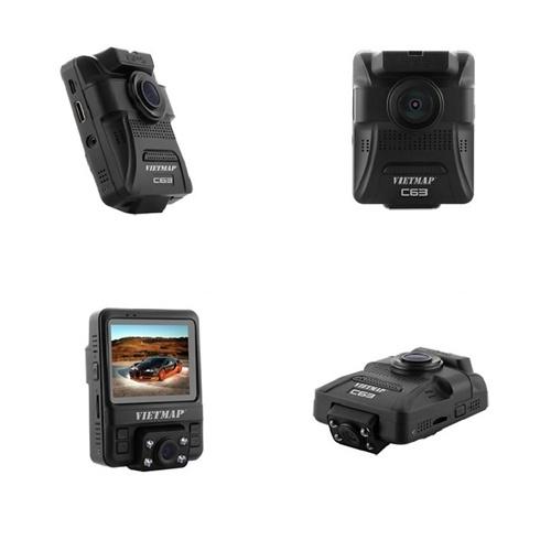Camera Hành Trình Ô Tô Xe Hơi VIETMAP C63 - Ghi Hình Cùng Lúc Trước Sau Và Trong Xe, BH 12 Tháng