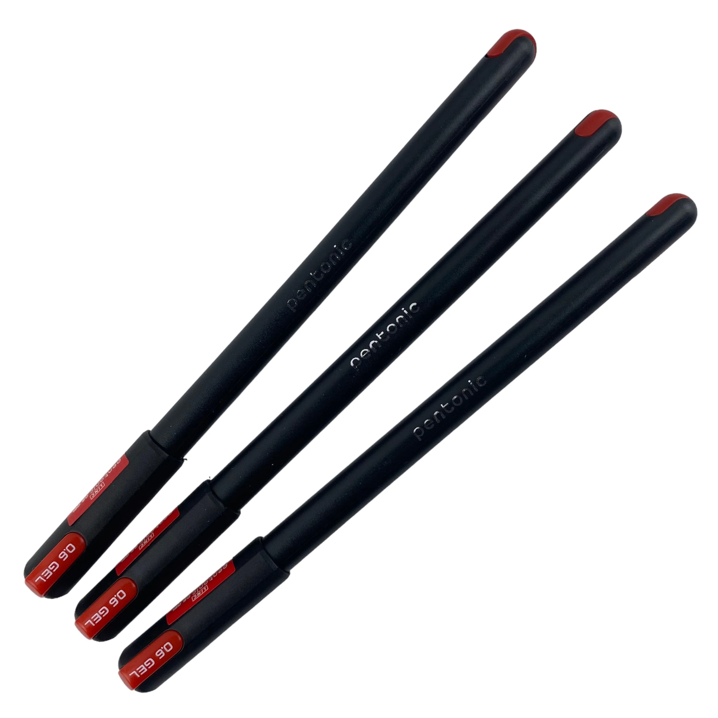 Combo 5 Bút gel LinC Pentonic 856 ngòi 0.6mm Mực xanh, đen, đỏ, tím - Mực ra đều, êm trơn (Riêng mực tím ngòi 0.7mm)