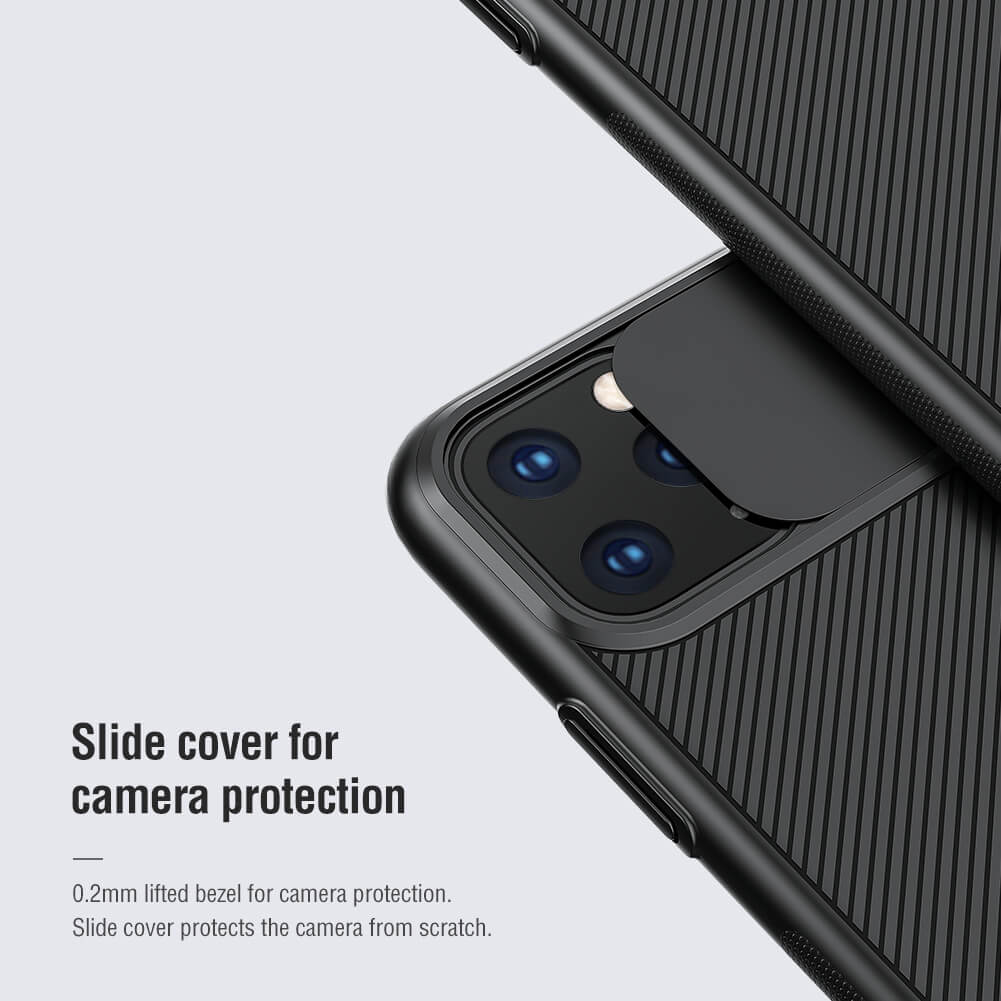 Ốp lưng chống sốc bảo vệ Camera cho iPhone 11 Pro Max  hiệu Nillkin Camshield  - Hàng chính hãng