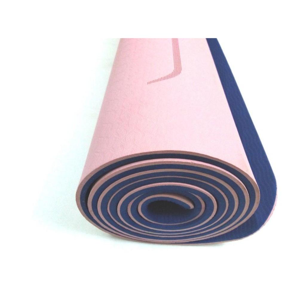 Thảm tập YOGA Cao Cấp TPE 1 lớp co giãn tốt, độ bám cao