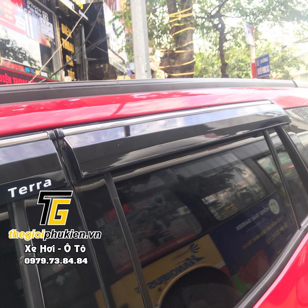 Bộ vè che mưa Nissan Terra chỉ mạ Crom cao cấp