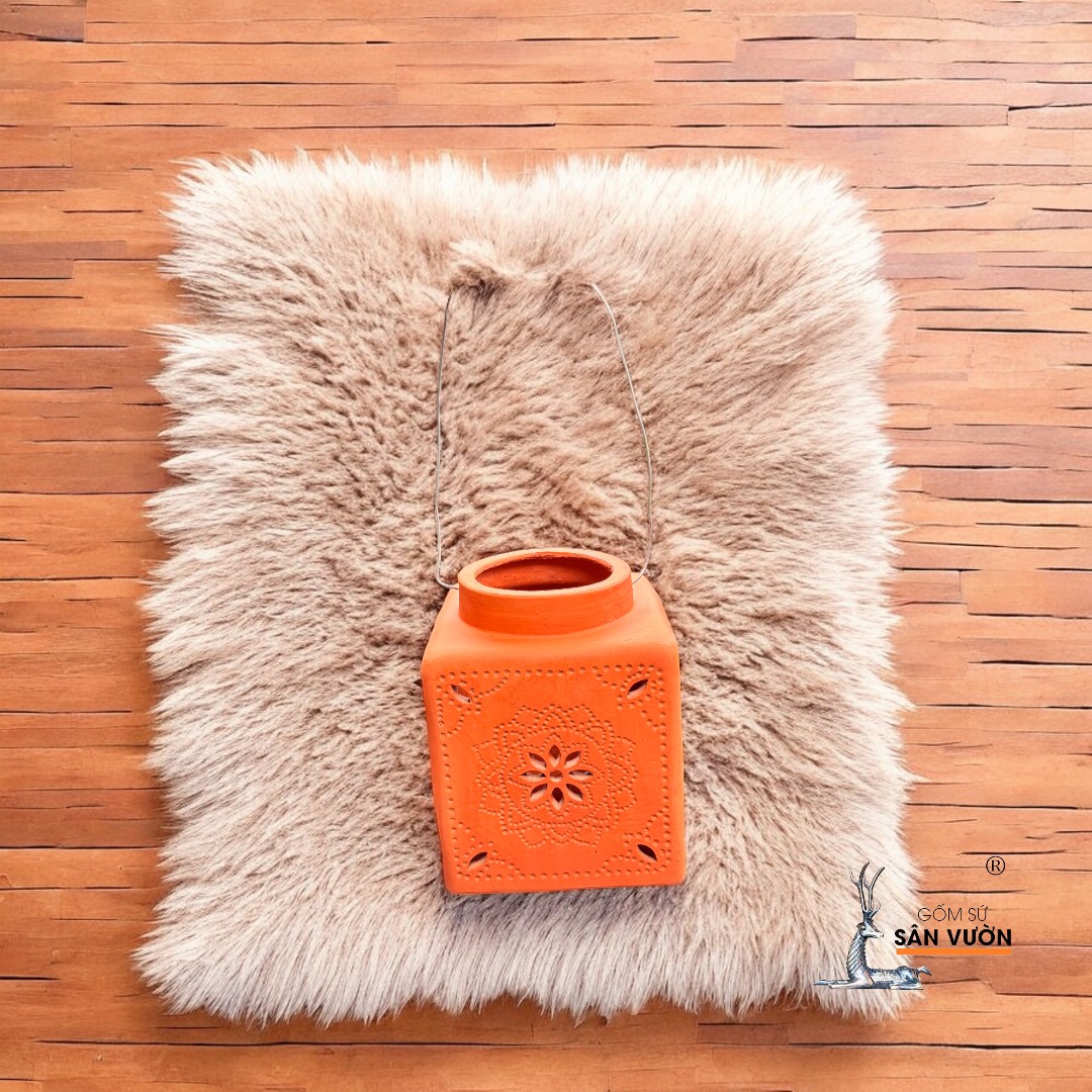 Đèn Treo Decor Sân Vườn Gốm Đất Nung