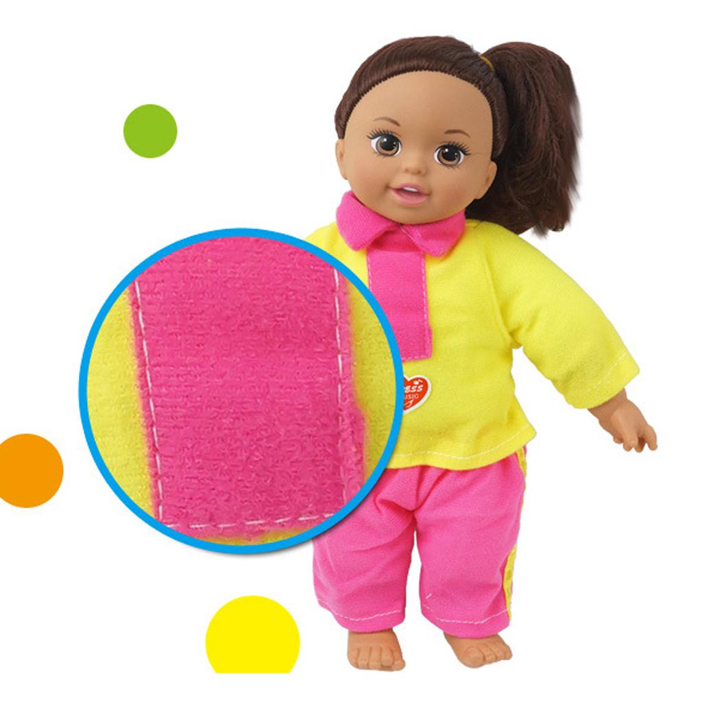 31cm Real Life Baby Girl Doll Vinyl African Newborn Infant In Clothes