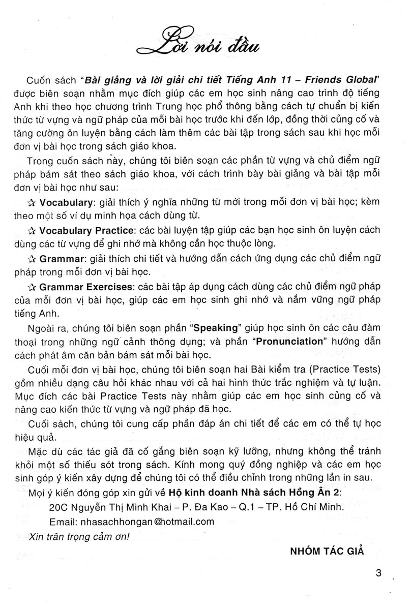 Bài Giảng Và Lời Giải Chi Tiết Tiếng Anh Friends Global 11 (Theo Chương Trình GDPT Mới)