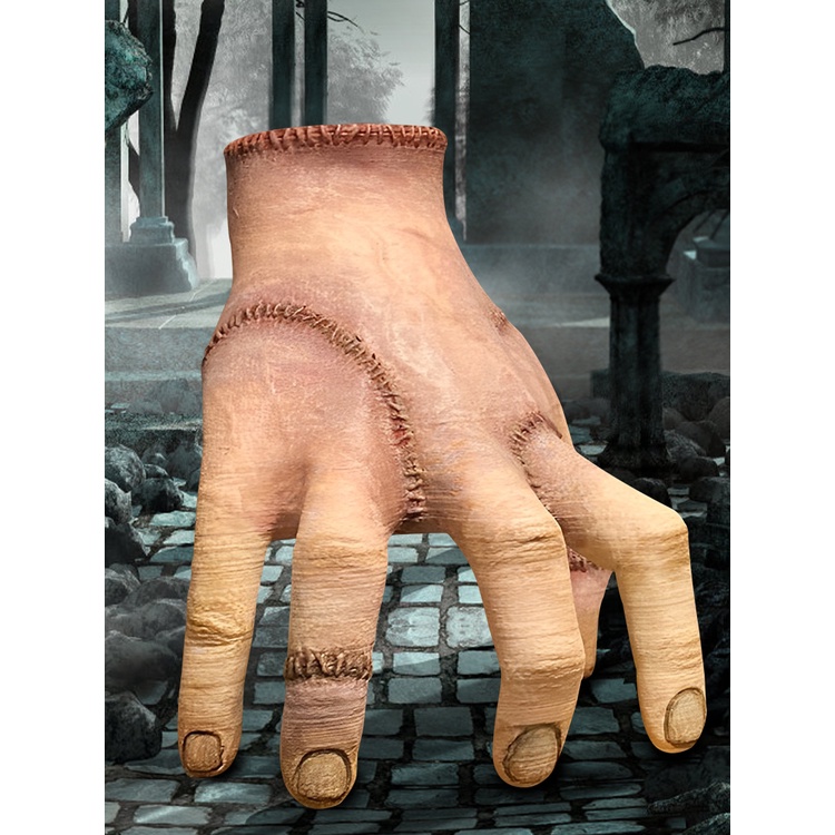 Mô hình bàn tay The thing trong phim Wednesday trang trí halloween phụ kiện chụp ảnh