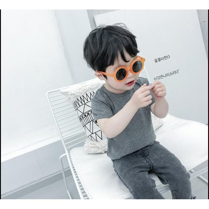 Áo Thun Ngắn Tay cổ tròn basic cho bé A08NT080