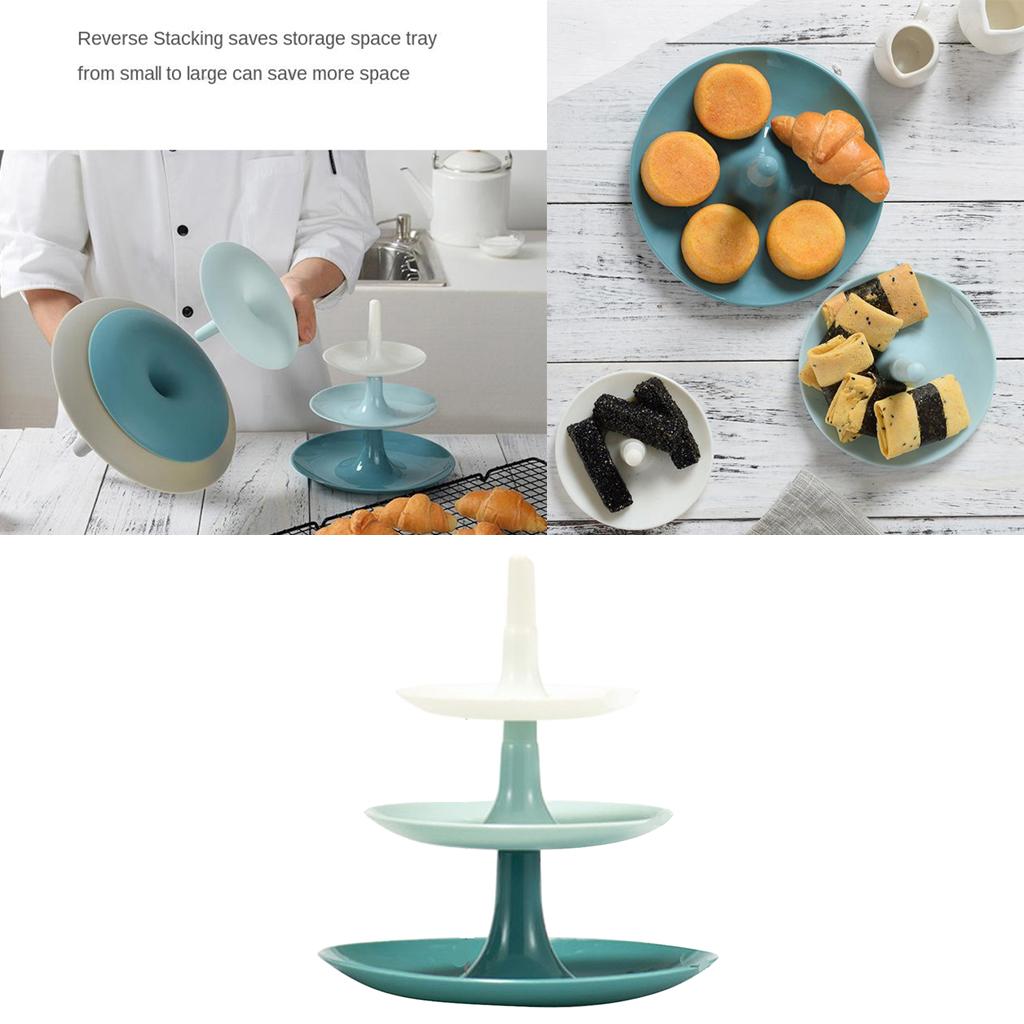 3 Tier Plastic Cake Stand, Dessert Cupcake Holder, Wedding Tea Party Serving Platter