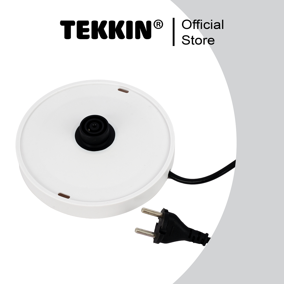 Ấm siêu tốc tự ngắt TEKKIN TI-2845 dung tích lớn 2.3L (dung tích sử dụng 1.8L) 2 lớp công suất 1500W bảo hành 12 tháng - hàng chính hãng