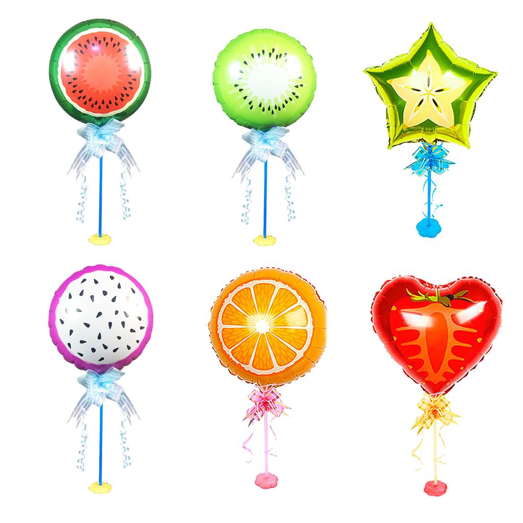 Fruit Foil Balloon Kit Stick Stand Base Pole Wedding Party Decor