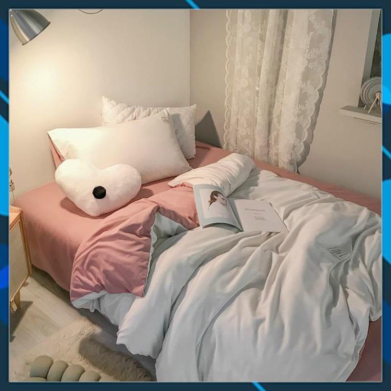 - Bộ chăn ga gối Cotton Tici chăn ga Hàn Quốc màu sắc lạ mắt miễn phí bo chun drap ga giường