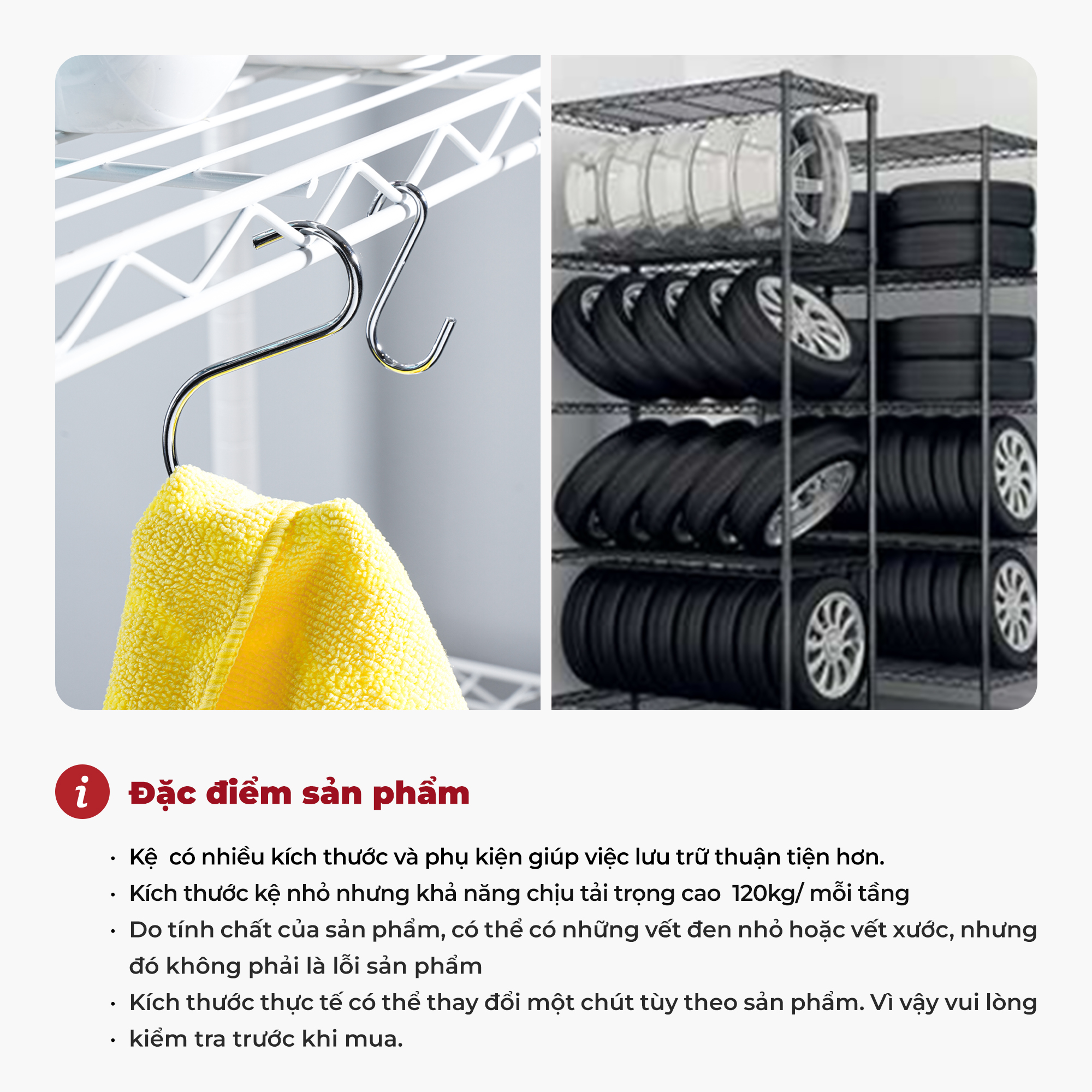 Kệ thép đa năng carbon có bánh xe đẩy 3 tầng dùng trong nhà bếp – màu đen – CJ-B1020B