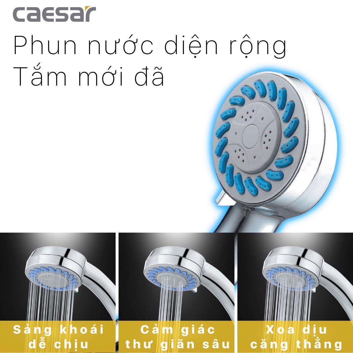 Tay sen nhựa Caesar SH133 (3 chế độ)